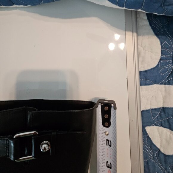 Stuart Weitzman Buckle strap Moto Black Pull On Booties Size 9 - Picture 11 of 16